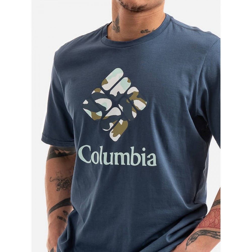 Men's Τ-Shirt Columbia M. Rapid Ridge Graphic Tee 1888813-479 Petrol Fabric