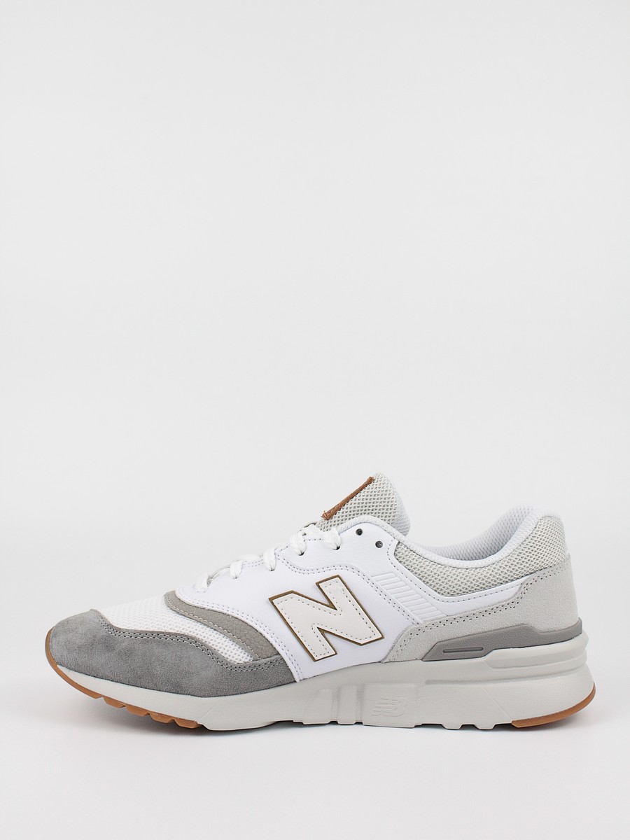 Ανδρικό Sneaker New Balance CM997HPT Ασπρο-Γκρι Υφασμα-Δέρμα