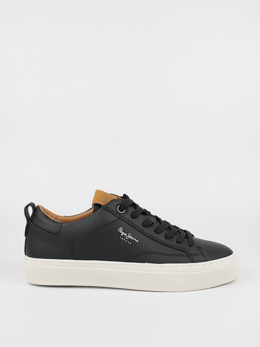 Men Sneaker Pepe Jeans London Yogi Origainal PMS30825-999 Black Synthetic