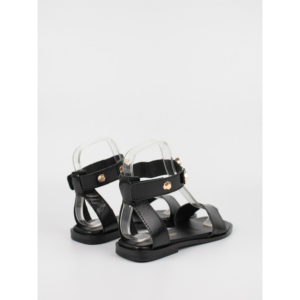 Women\'s Sandal Wall Street 156-22349-99 BLack Leather