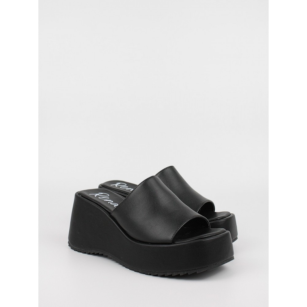 Women Platform Renato Garini O419A4024001 Black Synthetic