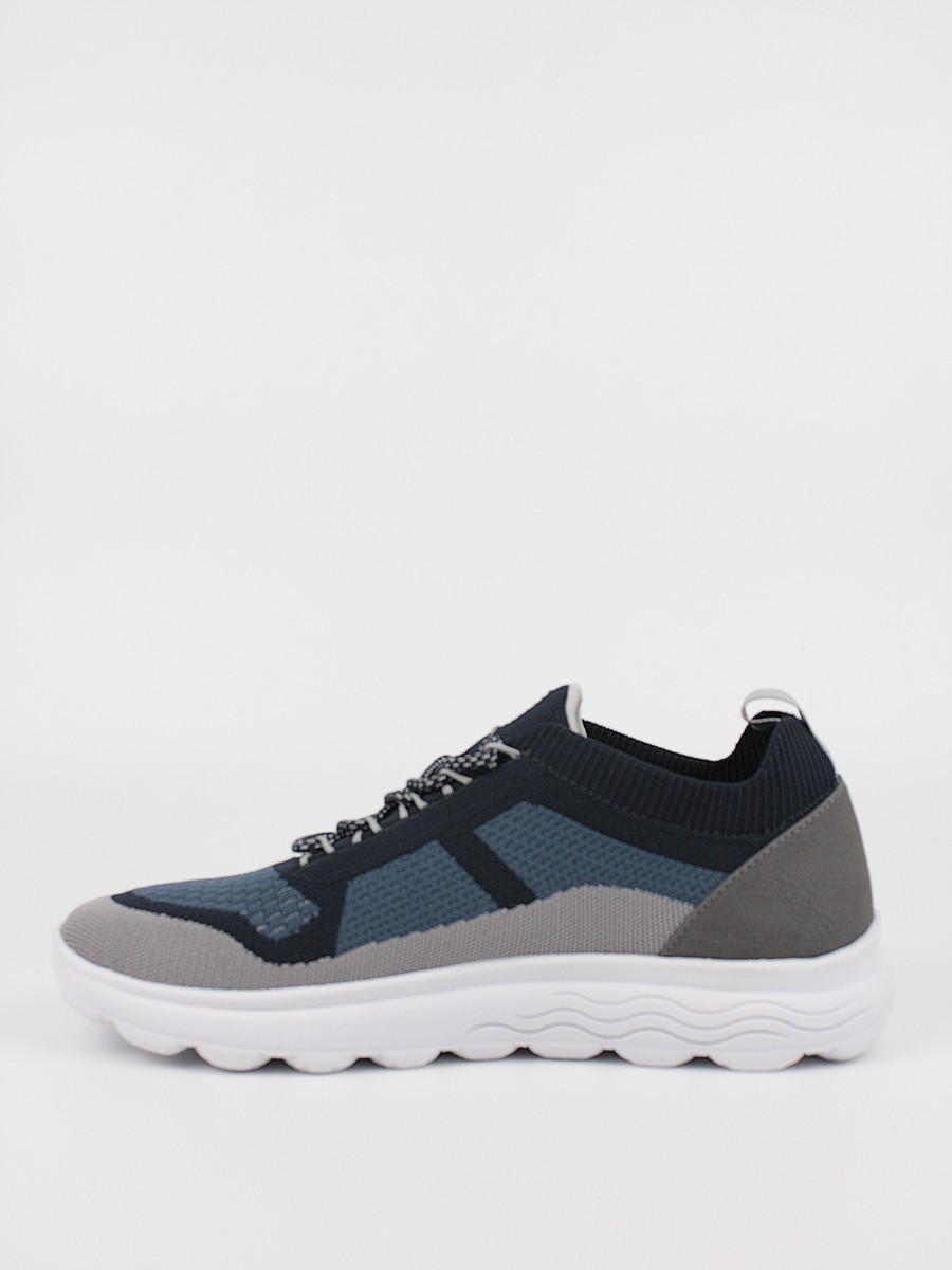 Men's Sneaker Geox Spherica U15BYA Blue-Grey Fabric
