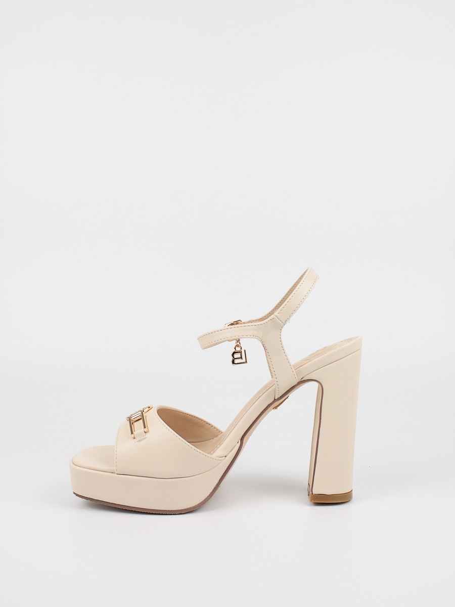 Women's Heel Sandal Laura Biagiotti LAB7610L47 Beige Synthetic