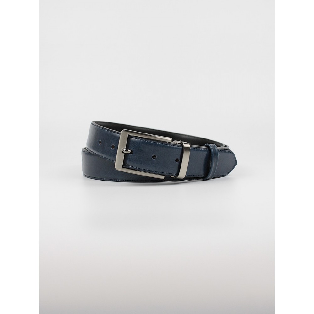 Men\'s Belt Bor 0401.12 Blue Leather