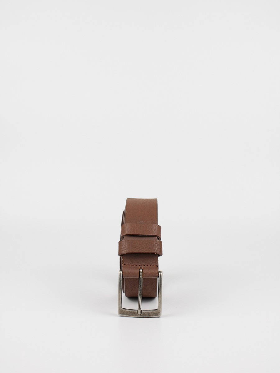 Men's Belt Bor 0404,54 Brown Leather