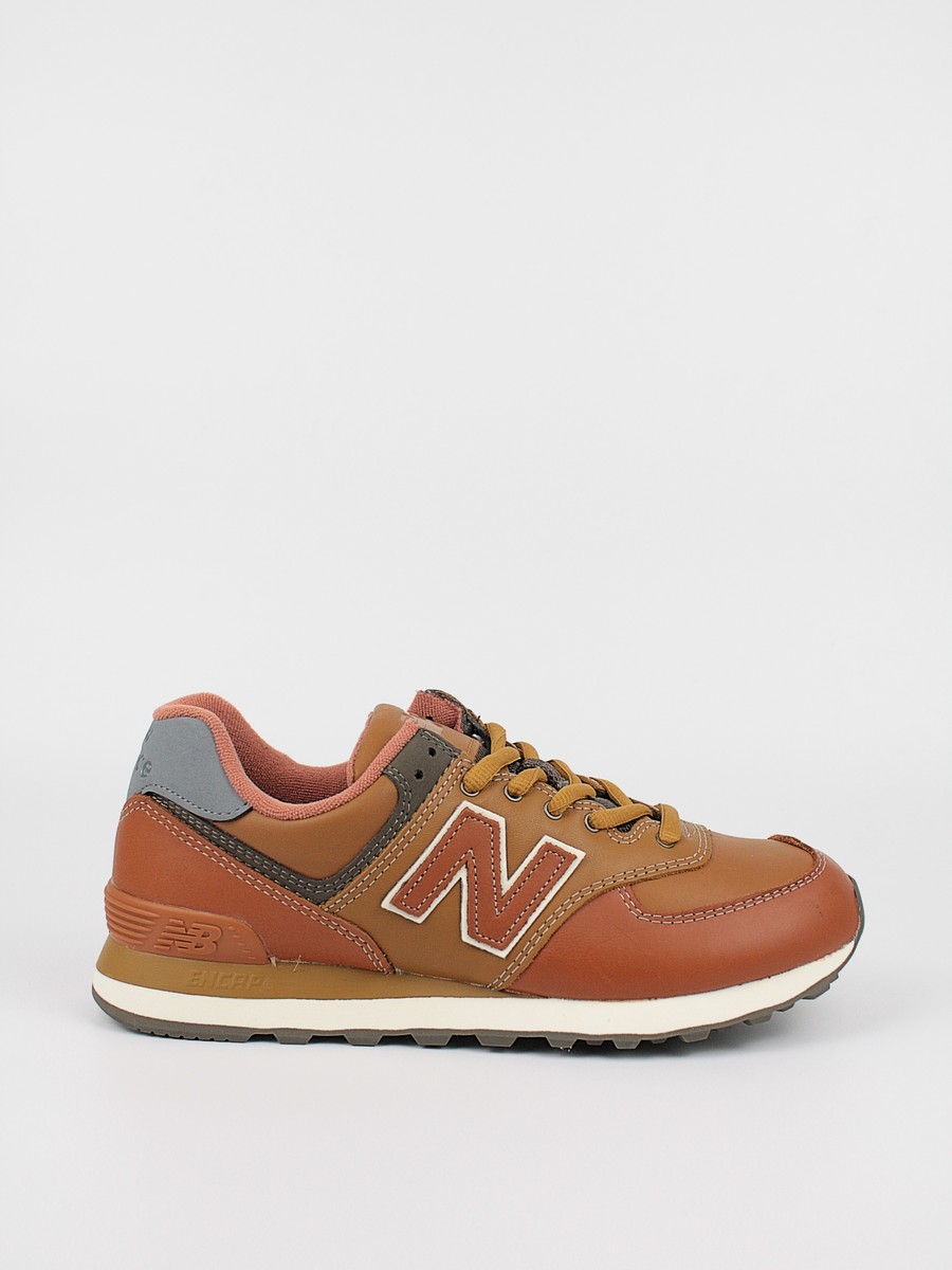 Men Sneaker New Balance WL574OMA Brown Leather