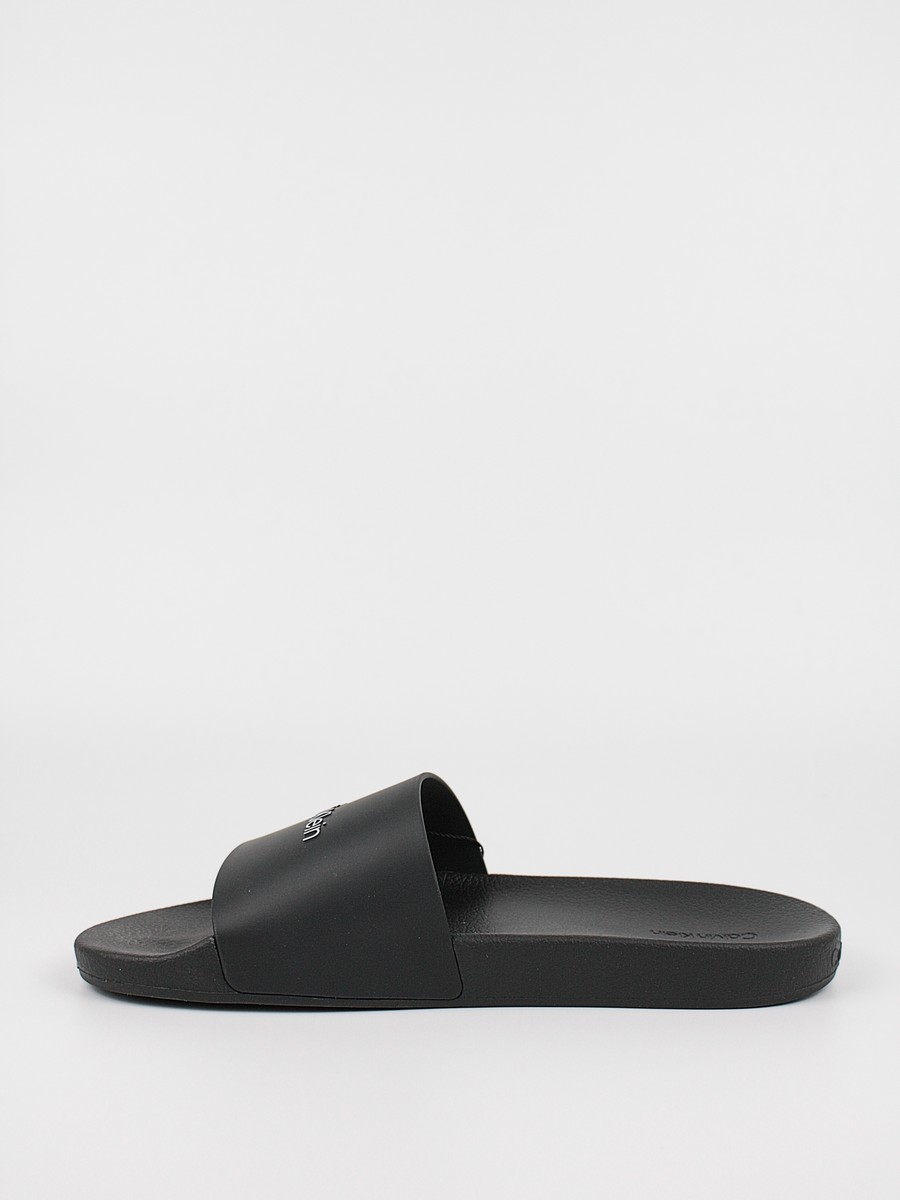 Ανδρική Σαγιονάρα Calvin KLein Pool Slide HM0HM00455-BEH Μαύρο Συνθετικό