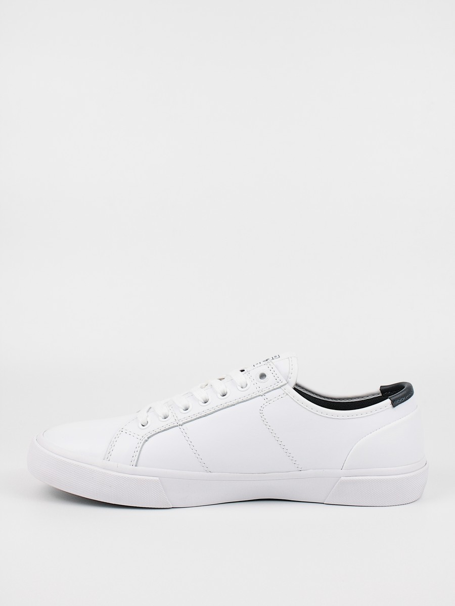 Ανδρικό Sneaker Tommy Hilfiger Core Corporetae Leather Vulc FM0FM03999-YBR Ασπρο Δέρμα