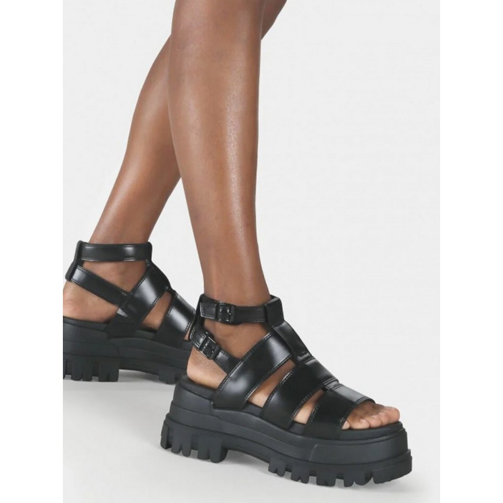 Women\'s Sandal Buffalo Aspha Gld BUF1602025 Black Synthetic