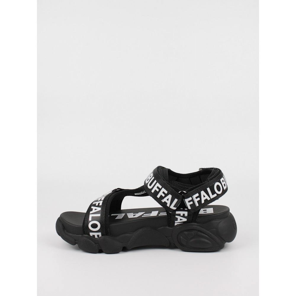 Women\'s Sandal Buffalo Cld Tec BUF1602068 Black Synthetic