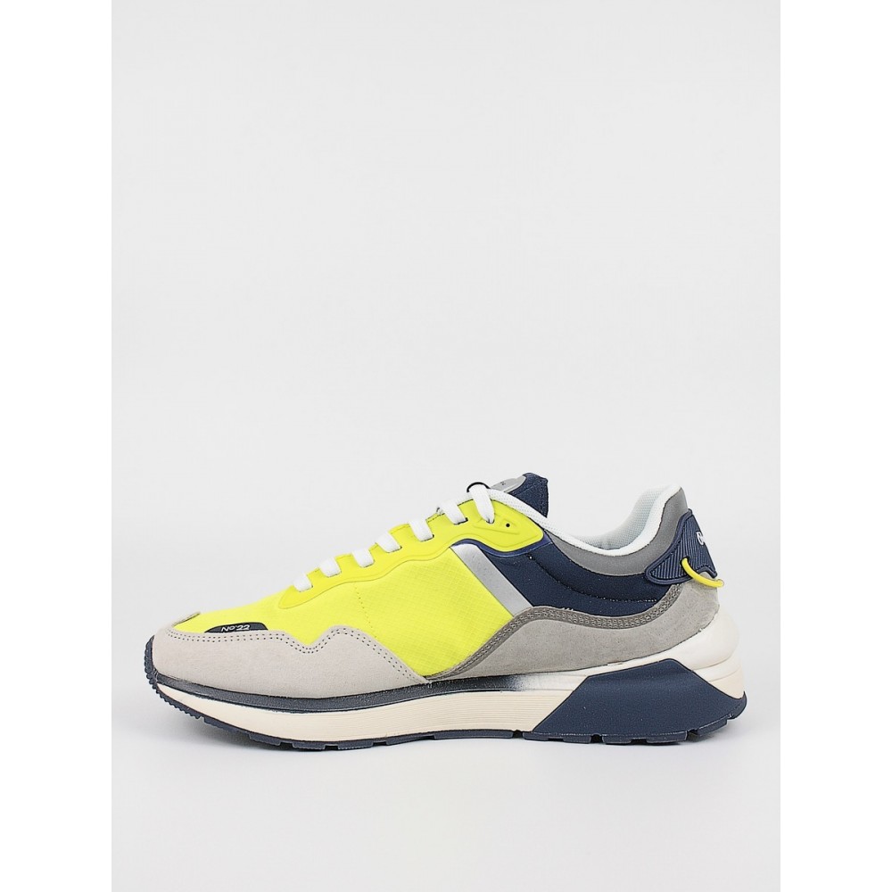 Men Sneaker Pepe Jeans London No 22 Spring Man PMS030833-031 Yellow Fabric-Leather