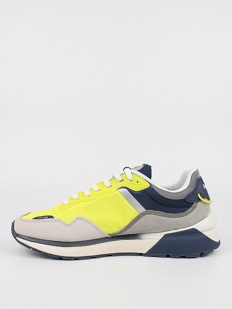 Men Sneaker Pepe Jeans London No 22 Spring Man PMS030833-031 Yellow Fabric-Leather