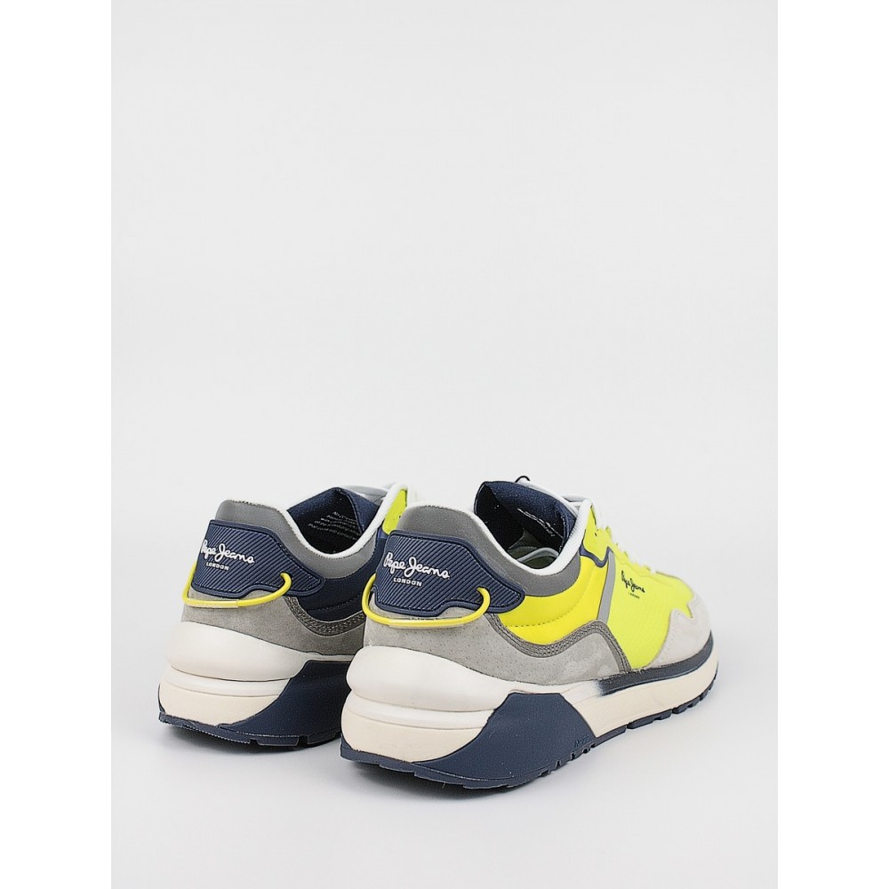 Ανδρικό Sneaker Pepe Jeans London No 22 Spring Man PMS030833-031 Κίτρινο Υφασμα-Δέρμα