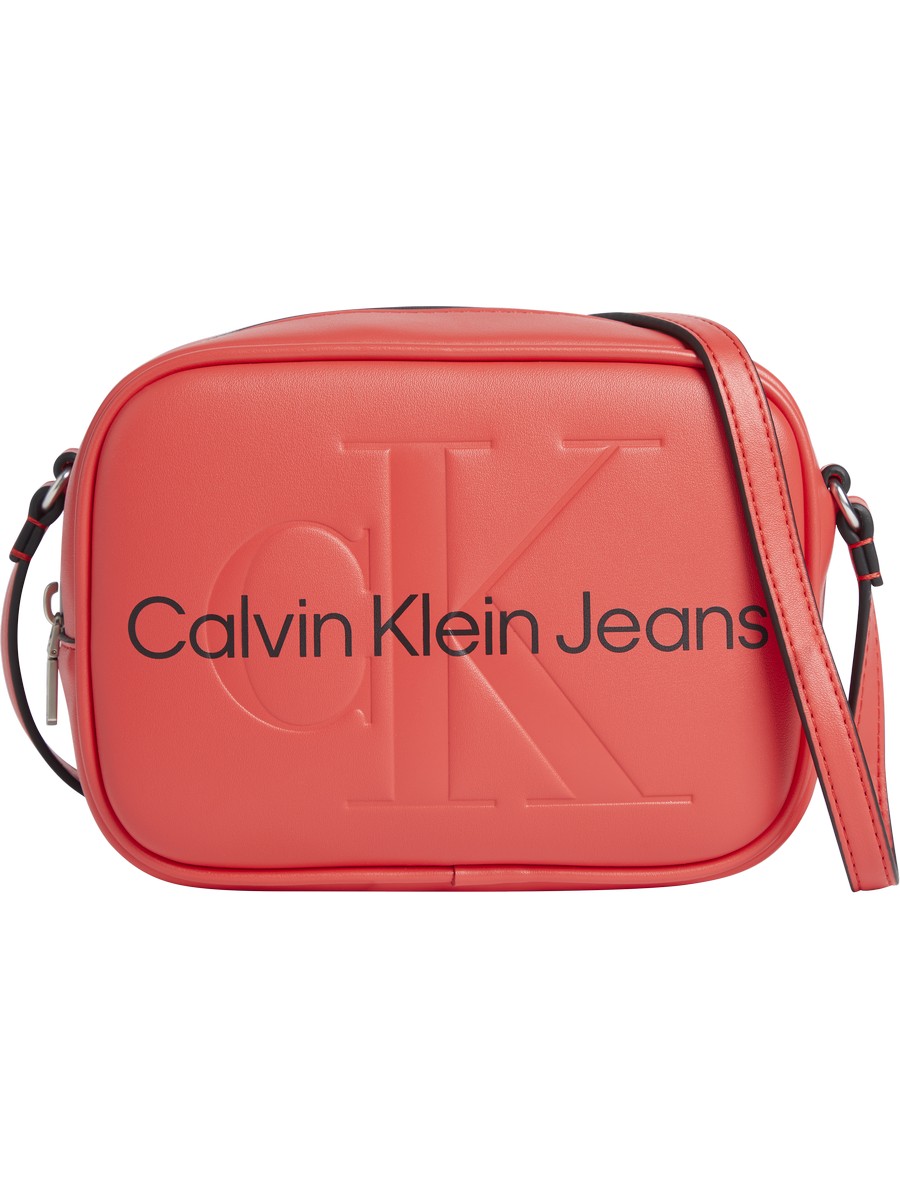 Γυναικείο Τσαντάκι Χιαστή Calvin klein Sculpted Camera Bag Mono K60K609311-XL1 Κόκκινο Συνθετικό