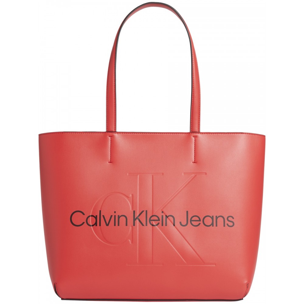Calvin Klein Lennon Crossbody Bucket Bag Crimson Red Shoulder Purse NWT  $148 | eBay