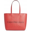 Γυναικεία Τσάντα Calvin Klein Sulpted Shopper 29 Mono K60K609195-XL1 Κόκκινο Συνθετικό