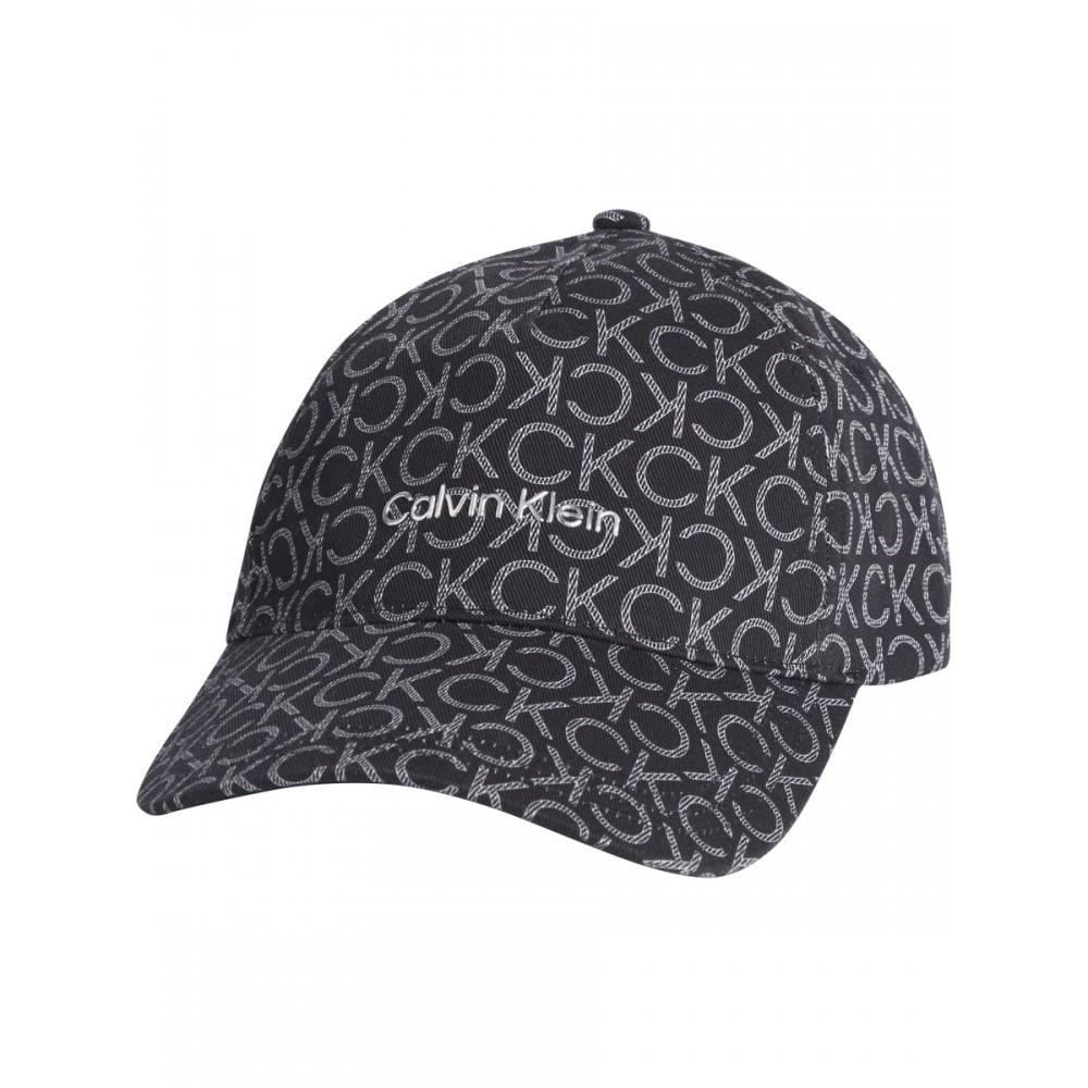 Καπέλο Calvin klein Tpu Branding Bb Cap Mono K60K609154-0GJ Μαύρο Υφασμα