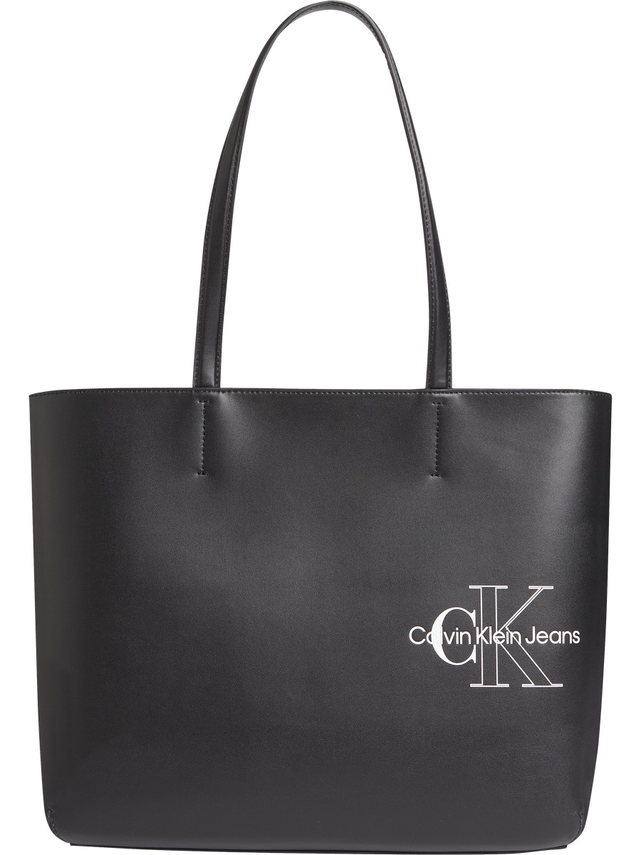 Γυναικεία Τσάντα Calvin Klein Sulpted Shopper 29 Two Tone K60K609305-BDS Μαύρο Συνθετικό