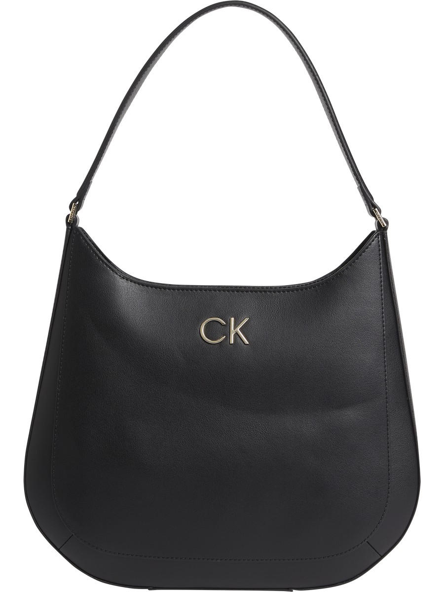 Γυναικεία Τσάντα Calvin klein Re-Lock Hobo K60K609117-BAX Μαύρο Συνθετικό