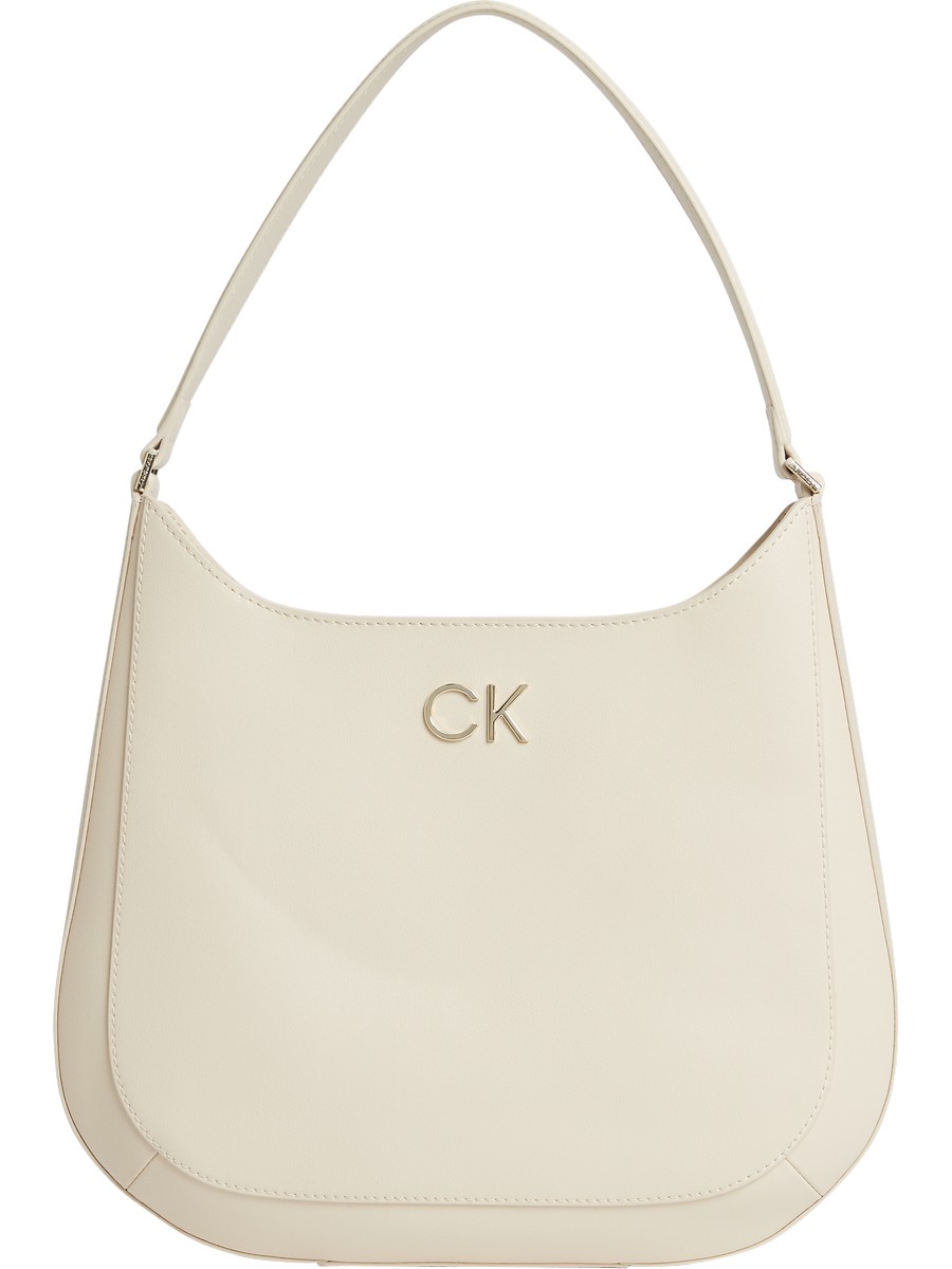 Women's Bag Calvin klein Re-Lock Hobo K60K609117-VHB Biege Synthetic