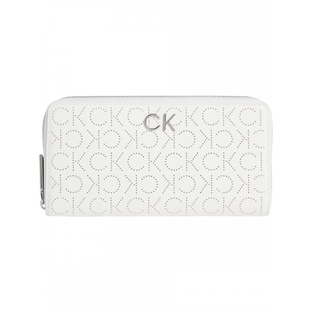 Women's Wallet Calvin klein Re-Lock Slim Z / A Wallet K60K609485-YAF Beige Synthetic