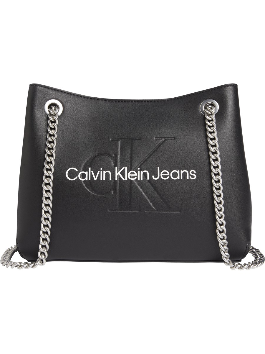 Γυναικεία Τσάντα Calvin Klein Sulpted Shoulder Bag K60K609584-BDS Μαύρο Συνθετικό
