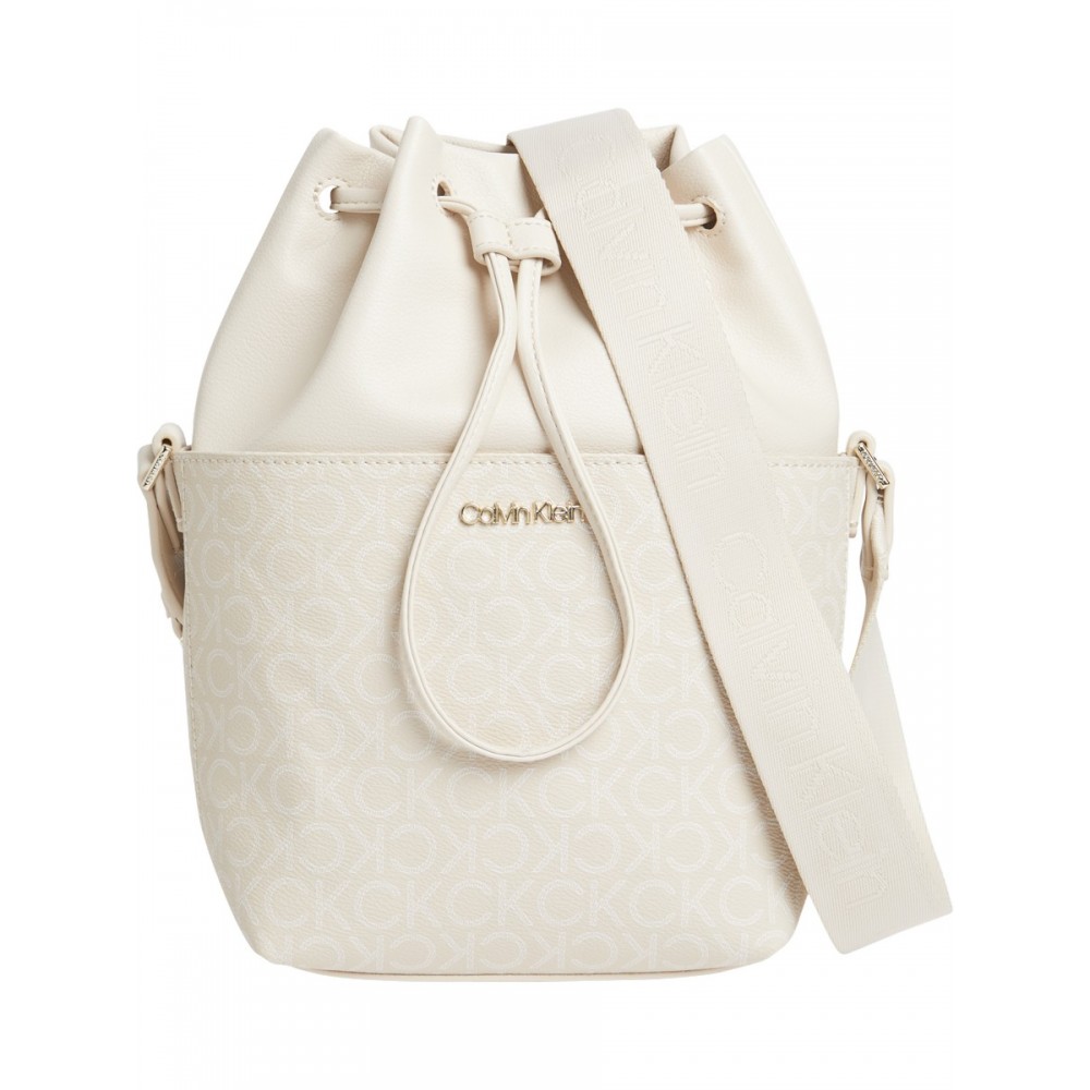 Γυναικεία Τσάντα Calvin klein Ck Must Bucket Bag K60K609390-0F4 Μπέζ Συνθετικό