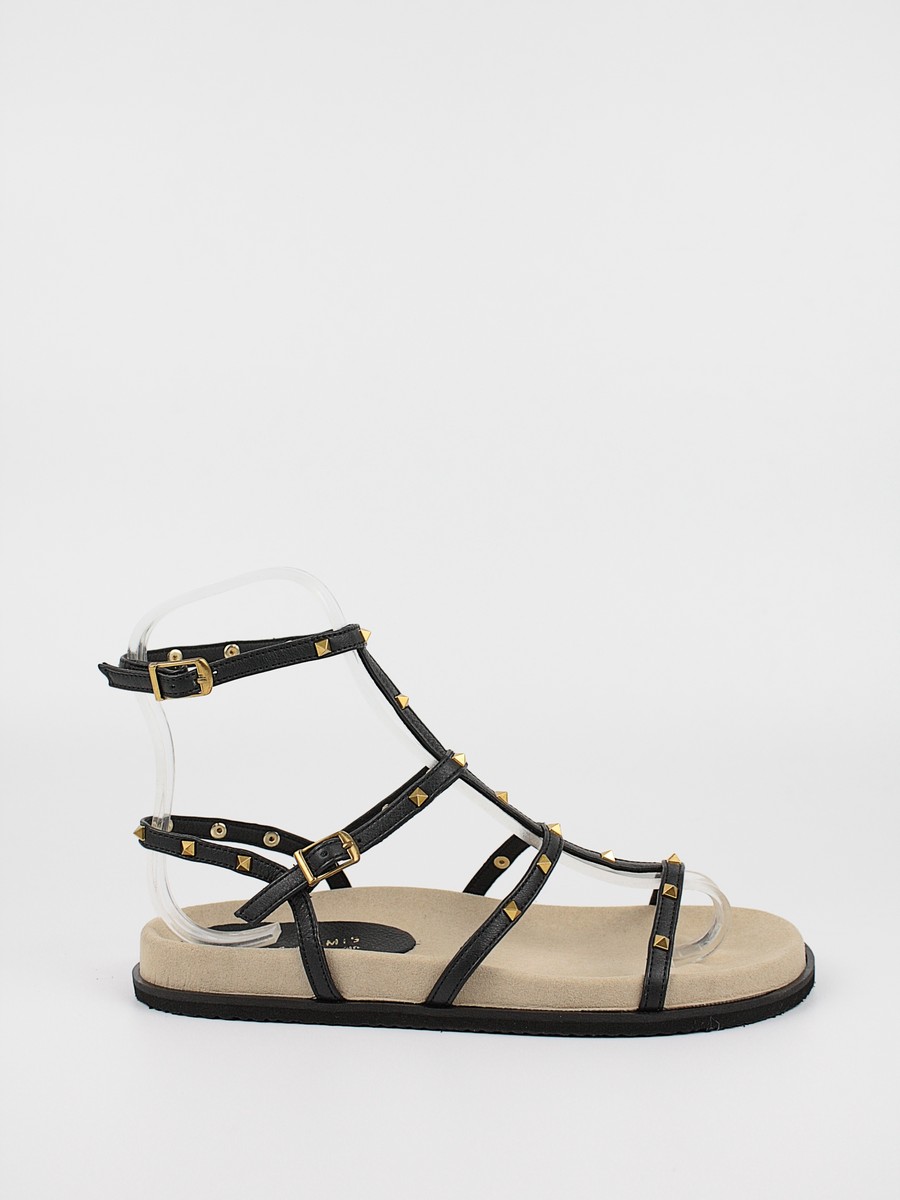 Women's Sandal Komis-Komis K4 Black Leather