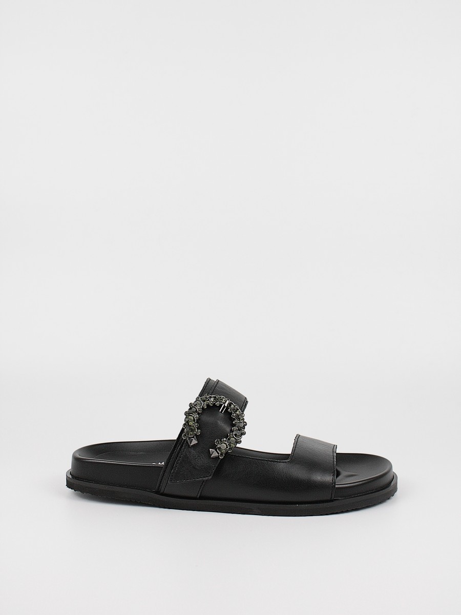 Women's Mule Komis-Komis K12 Black Leather