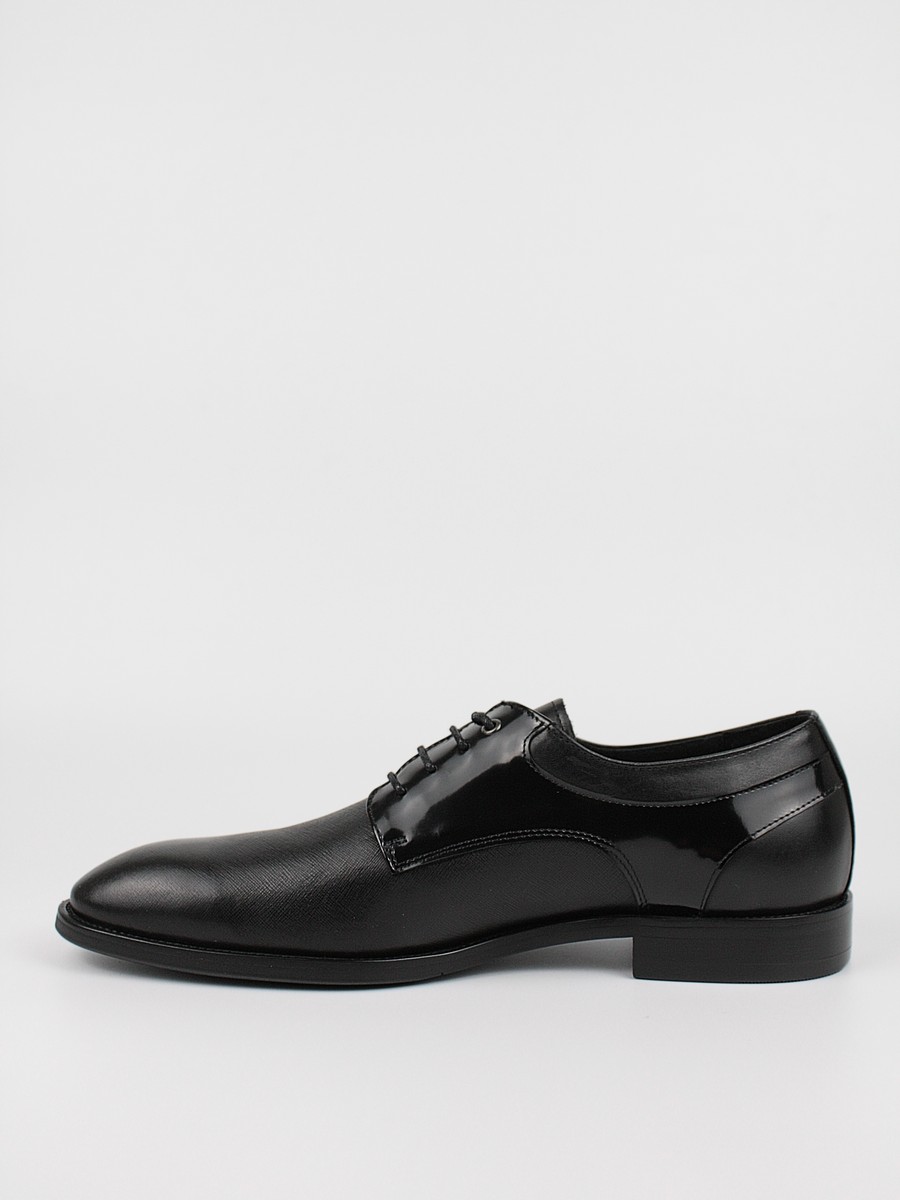 Men Oxford Shoes Versace YOYS024-92 Black Leather