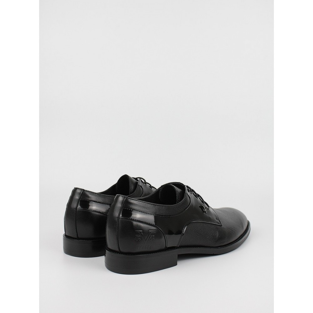 Men Oxford Shoes Versace YOYS024-92 Black Leather