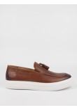 Men Moc Shoes Versace YOXL6612 Brown Leather