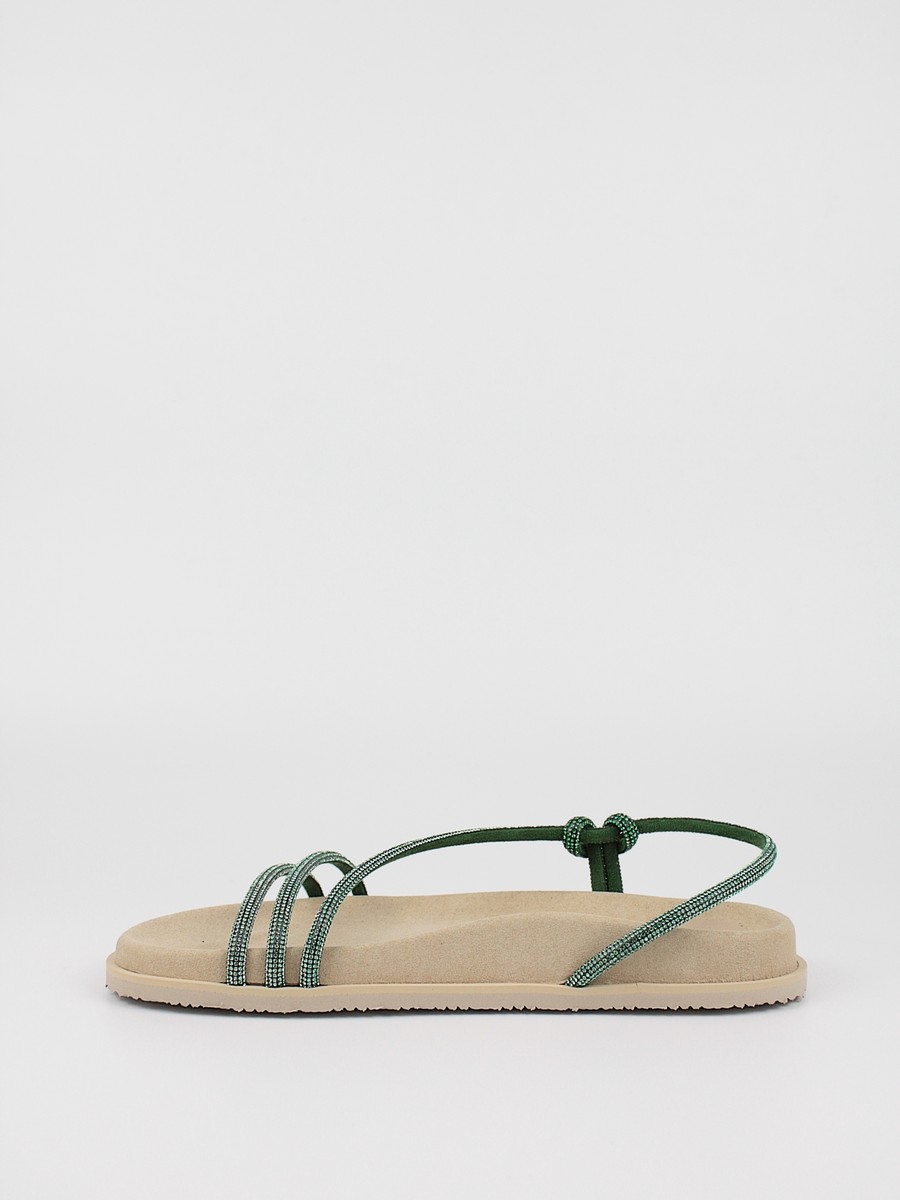 Women's Sandal Komis-Komis K16 Green Leather