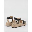 Women's Sandal Us Polo Assn Kate001-BLK-BRW01 Black Synthetic