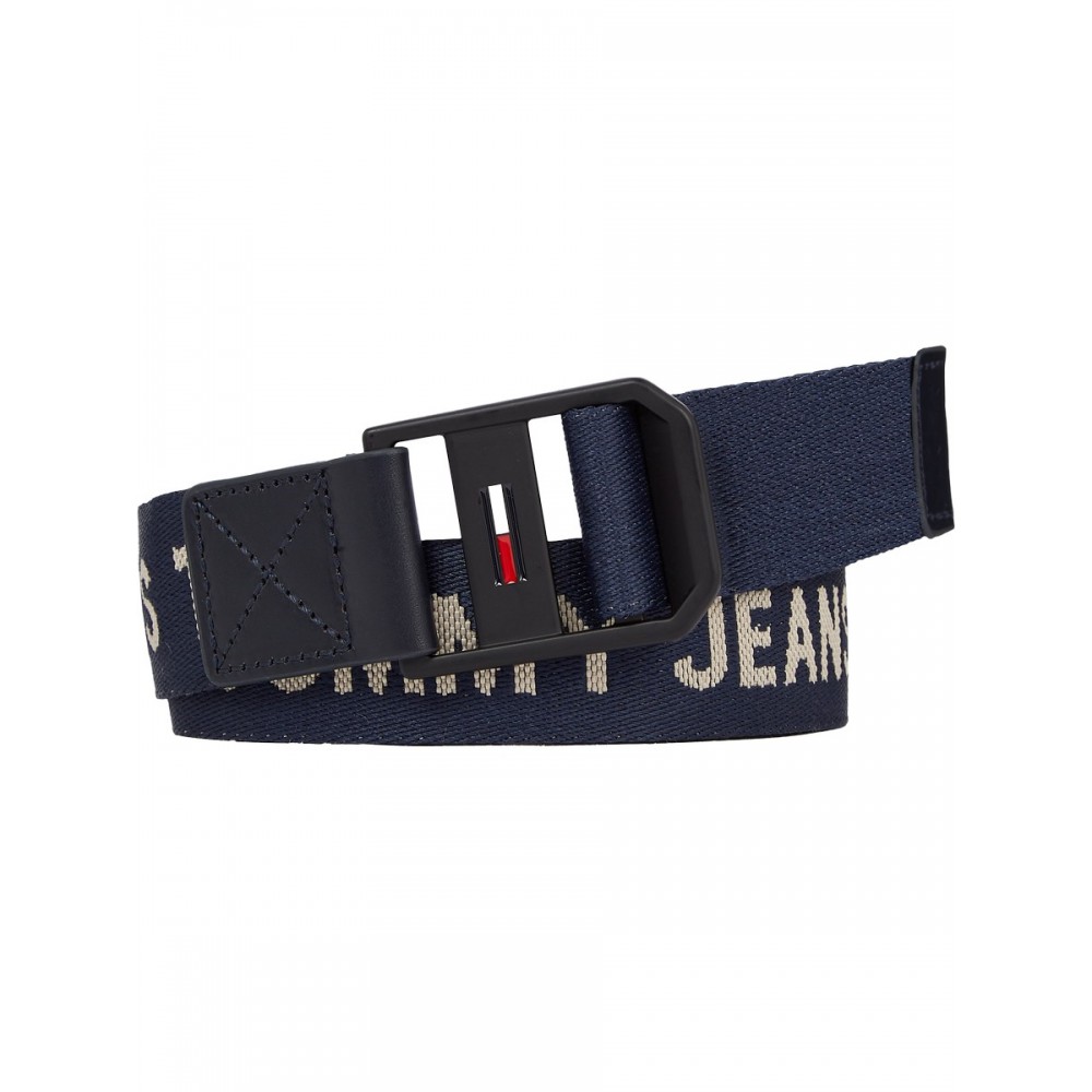 Men\'s Belt Tommy Hilfiger Tjm Elevated Webing 3.5 AM0AM08572-C87 Blue Fabric