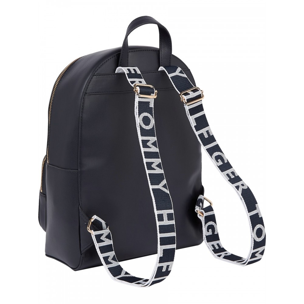 Γυναικεία Τσάντα Tommy Hilfiger Iconic Tommy Backpack AW0AW11330-DW5 Μπλέ Συνθετικό