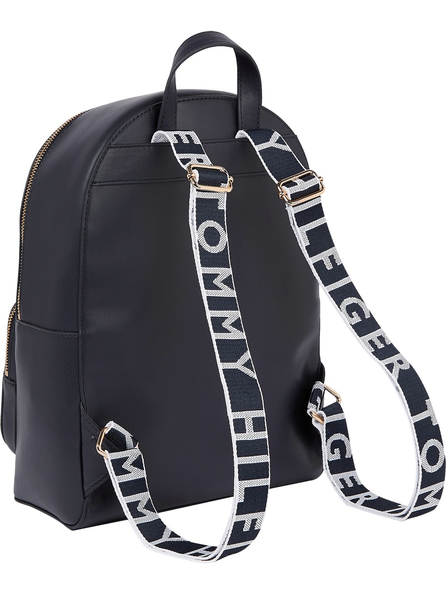 Γυναικεία Τσάντα Tommy Hilfiger Iconic Tommy Backpack AW0AW11330-DW5 Μπλέ Συνθετικό