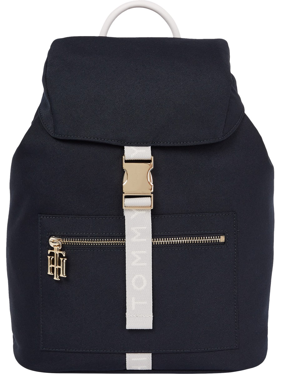 Women's Bag Tommy Hilfiger Th Surplus Backpack AW0AW11358-DW5 Blue Fabric