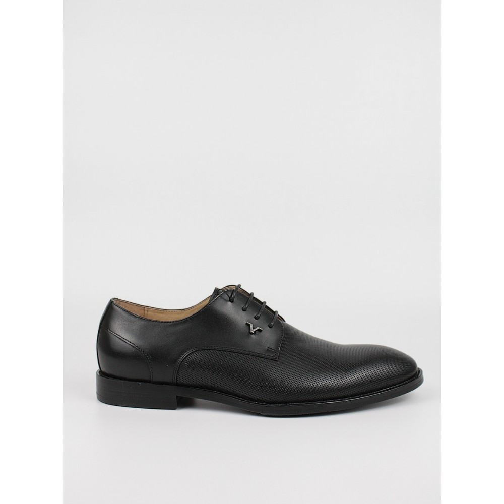 Men Oxford Shoes Versace YOX024-18 Black Leather