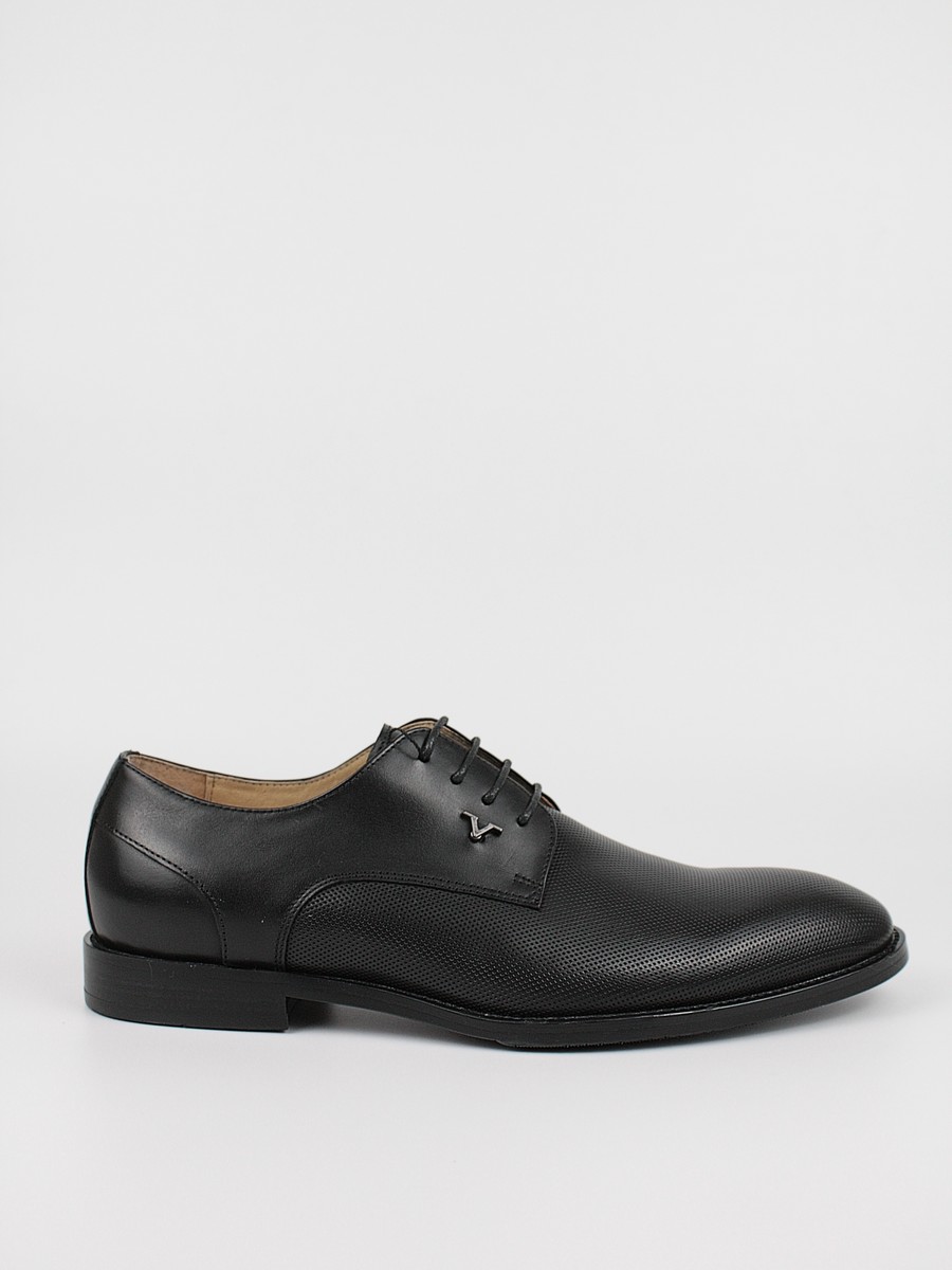 Men Oxford Shoes Versace YOX024-18 Black Leather