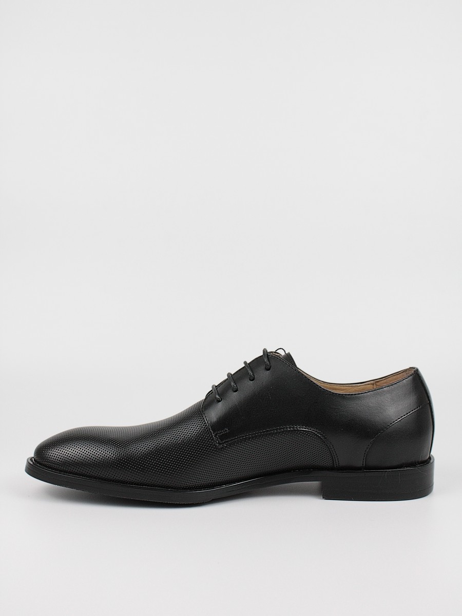 Men Oxford Shoes Versace YOX024-18 Black Leather