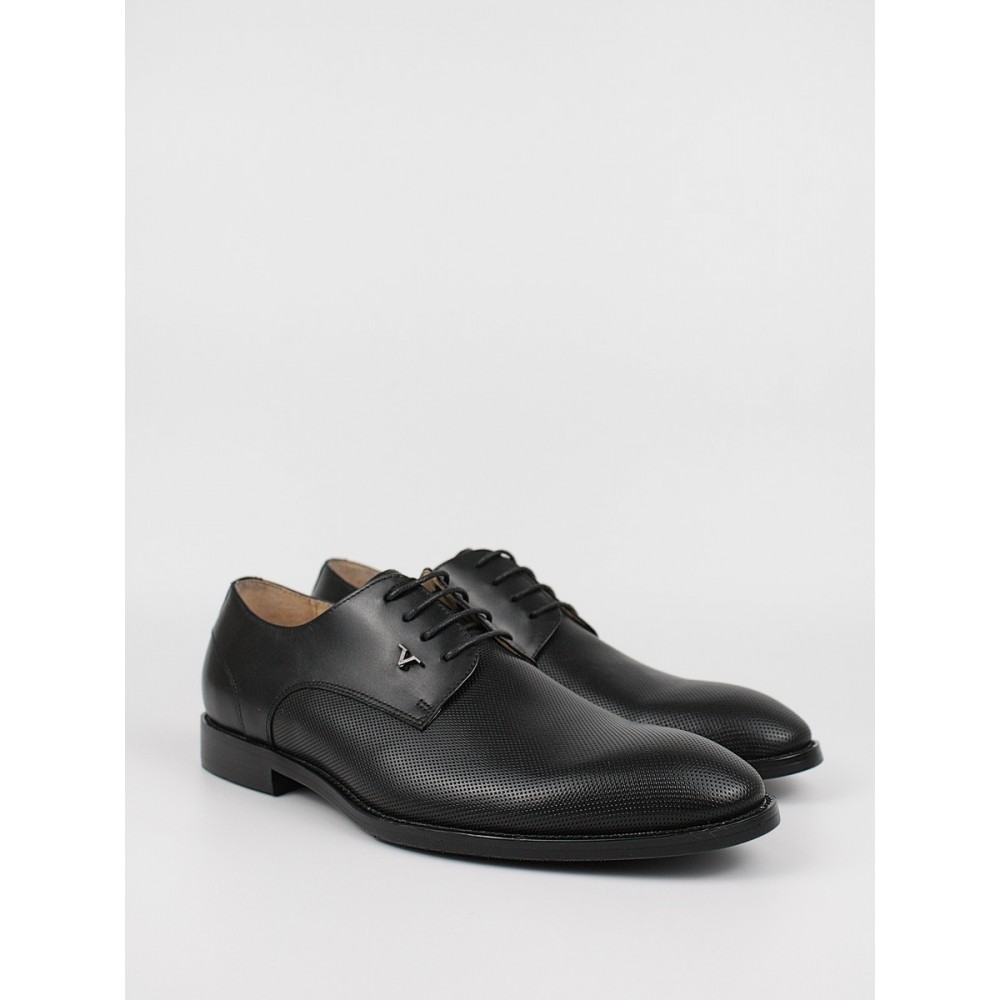 Men Oxford Shoes Versace YOX024-18 Black Leather