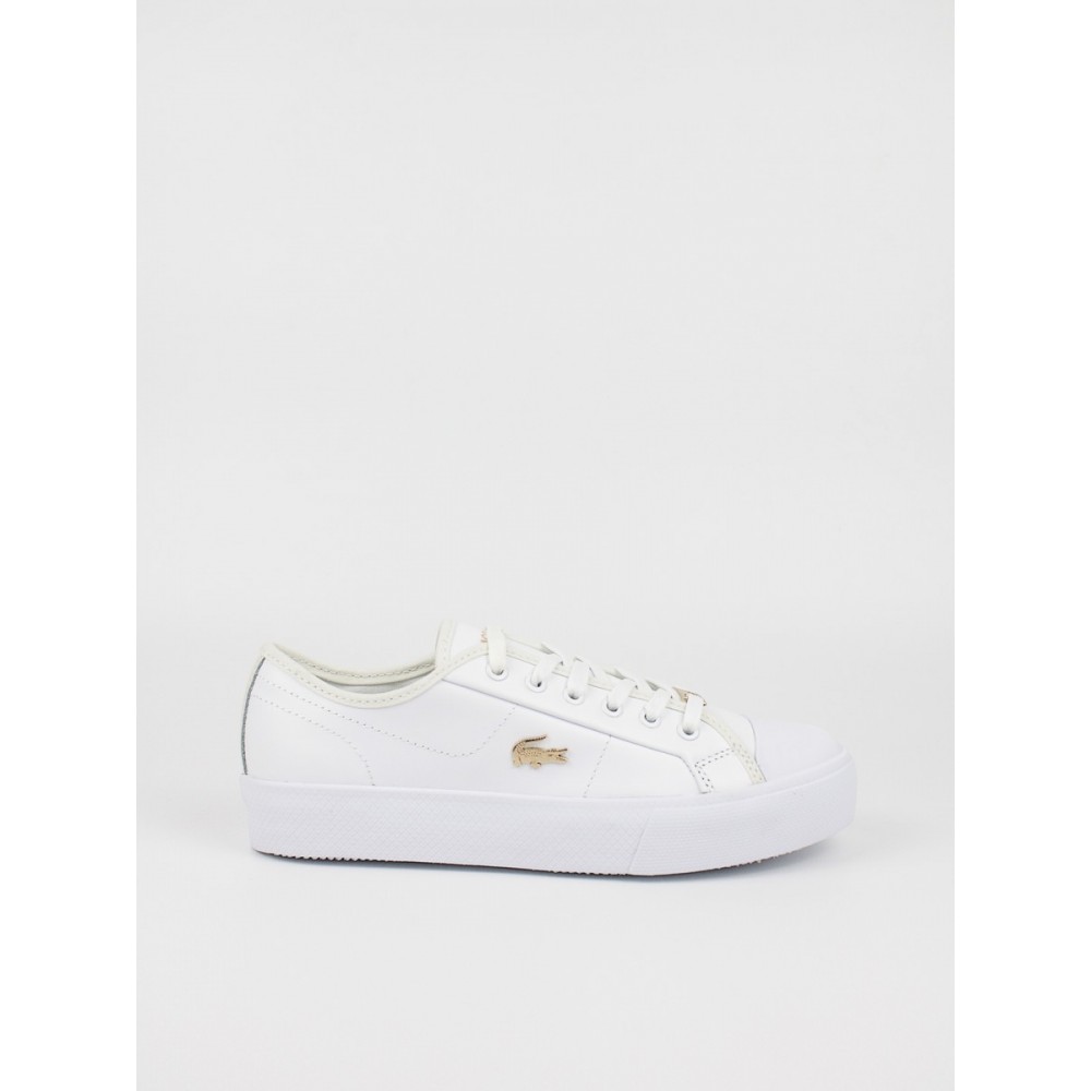 Γυναικείο Sneaker Lacoste Ziane Plus Grand 43CFA0014216 Ασπρο Δέρμα