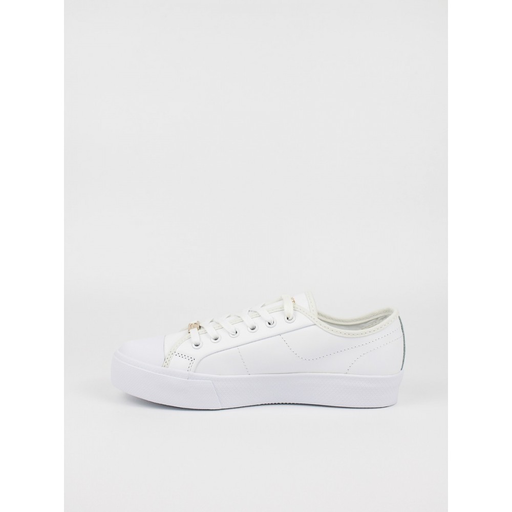 Γυναικείο Sneaker Lacoste Ziane Plus Grand 43CFA0014216 Ασπρο Δέρμα