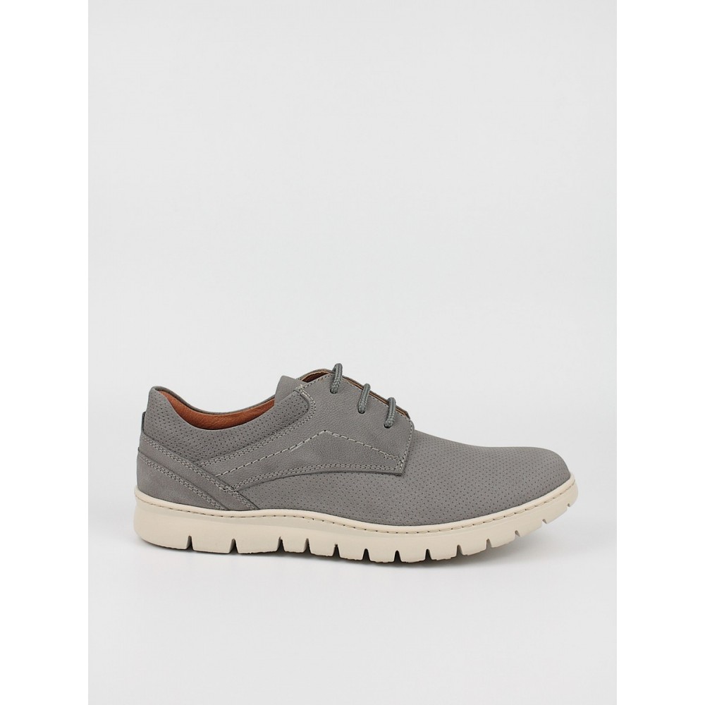 Men Shoe Softies 6197-2980Τ/2980 Grey Leather