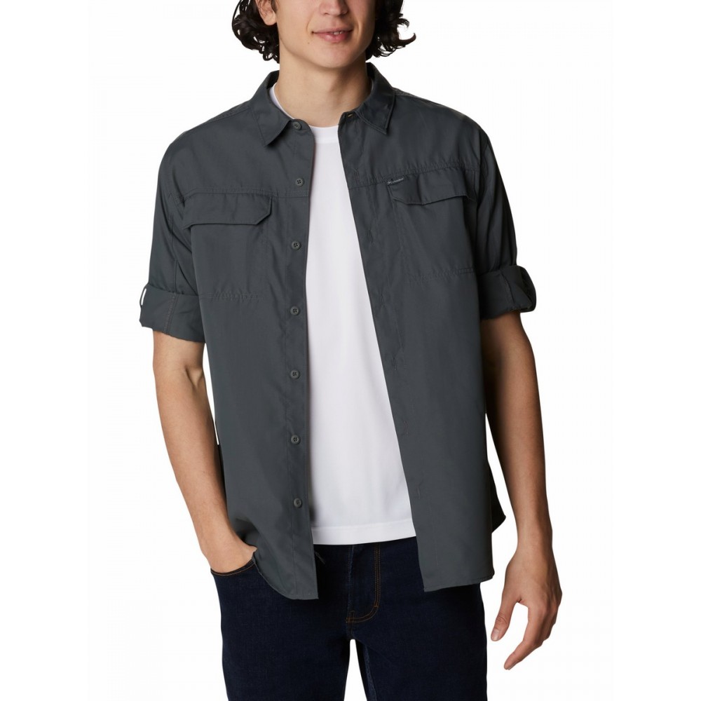 Men's Shirt Columbia Silver Ridge™ EU 2.0 Long Sleeve Shirt 1981511-028 Grey Fabric