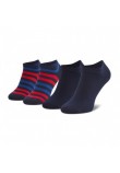 Ανδρικές Κάλτσες Σετ 2 Ζεύγη Tommy Hilfiger Th Men Duo Stripe Sneaker 2P 382000001 Μπλε