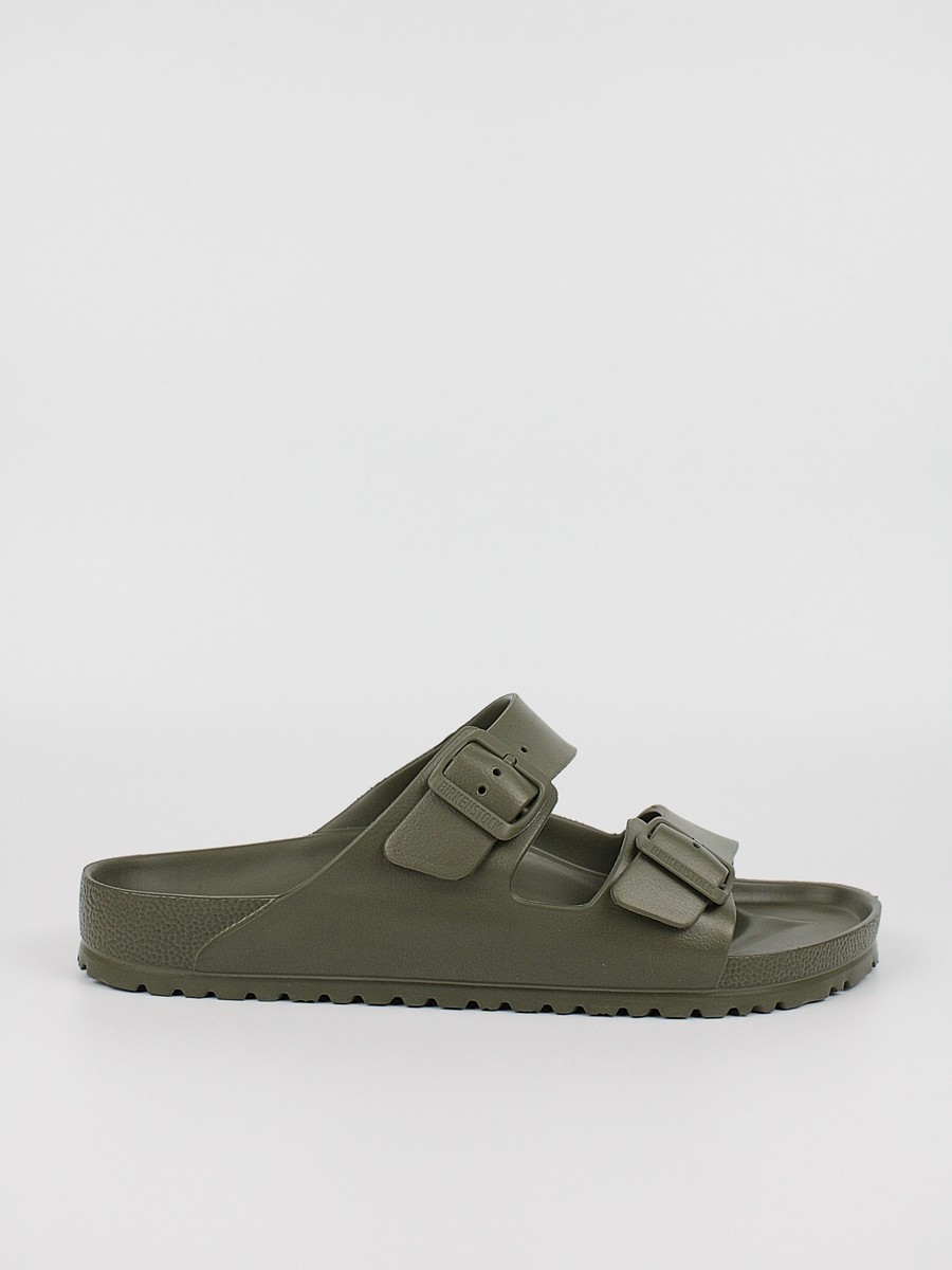 Men Sandals Birkenstock Arizona Eva 1019094 Khaki Synthetic