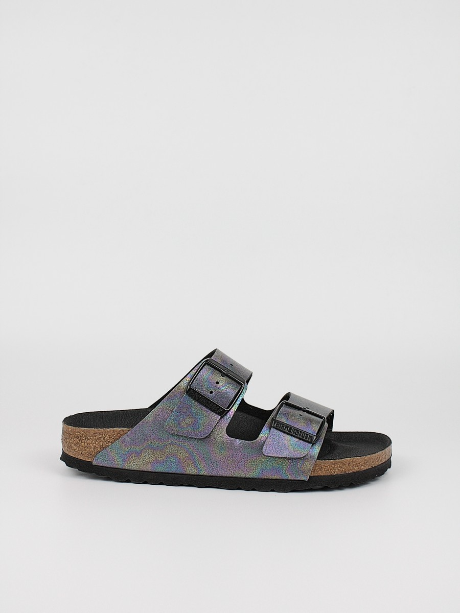 Womens Sandals Birkenstock Arizona Bs 1021251 Black-Multi Leather