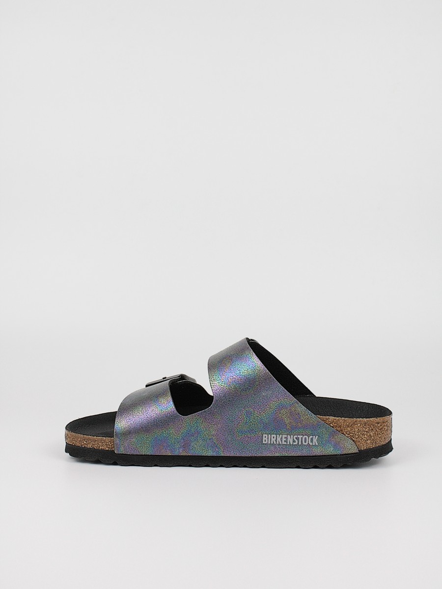 Γυναικεία Σανδάλια Birkenstock Arizona Bs 1021251 Μαύρο-Πολύχρωμο Δέρμα